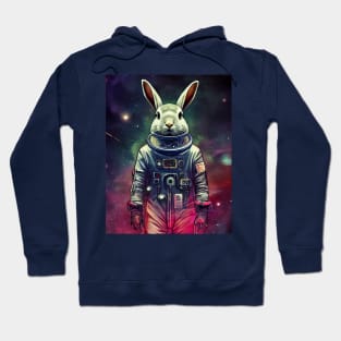 Cute Rabbit In Astronaut Costume Hoodie